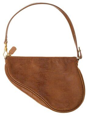 CHRISTIAN DIOR SADDLE LIZARD BAG